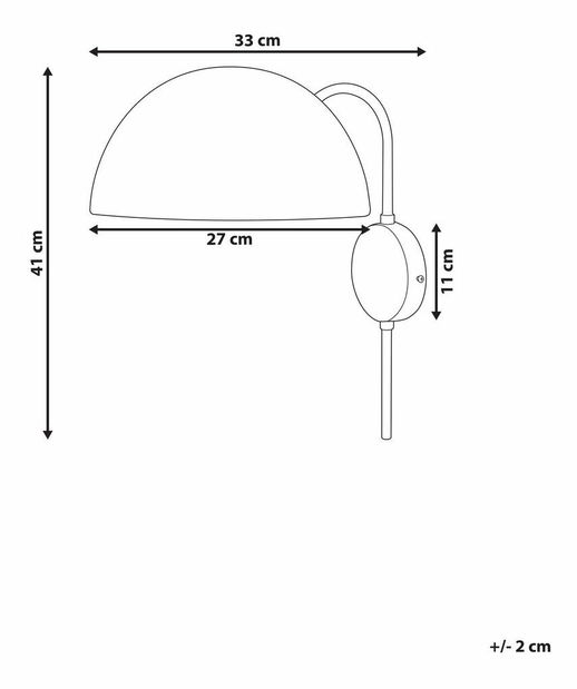 Nástenné svietidlo Wampir (zlatá) 