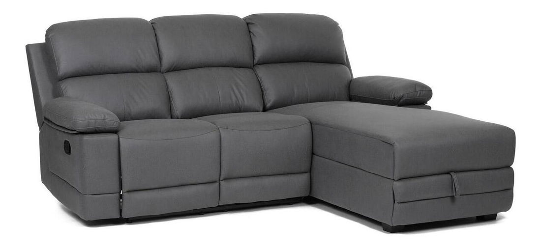 Rohová sedačka Alojar (sivá) (P)