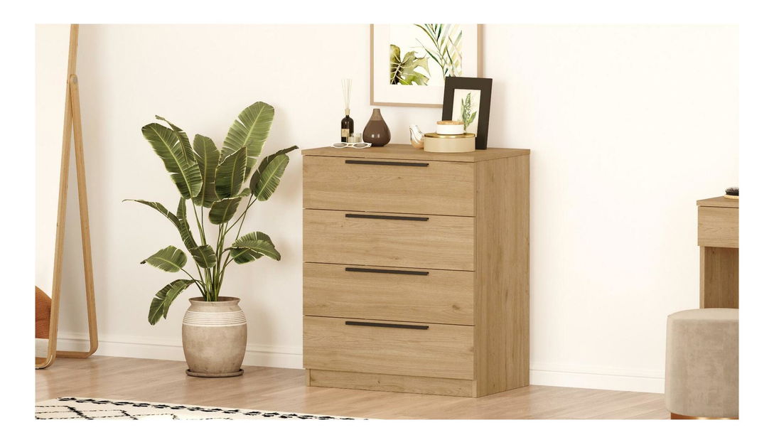 Komoda Lomboretta 4 (orah + crna)