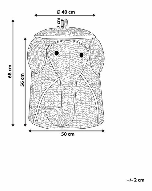 Tároló kosár Divina (természetes)