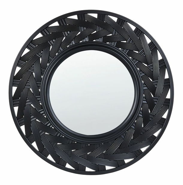 Nástenné zrkadlo Tempest (čierna) 