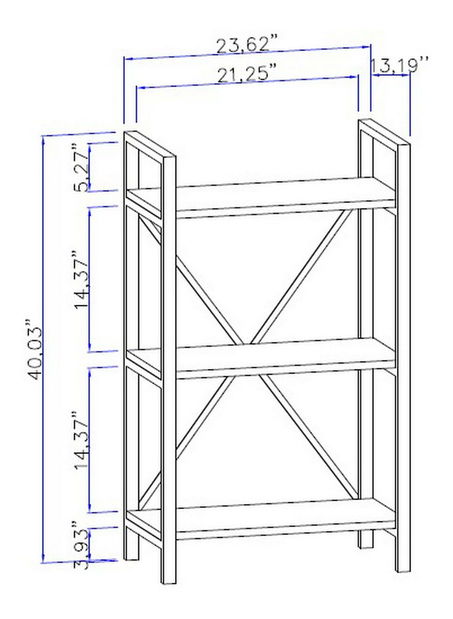 Regál Mevana (borovica atlantická) 