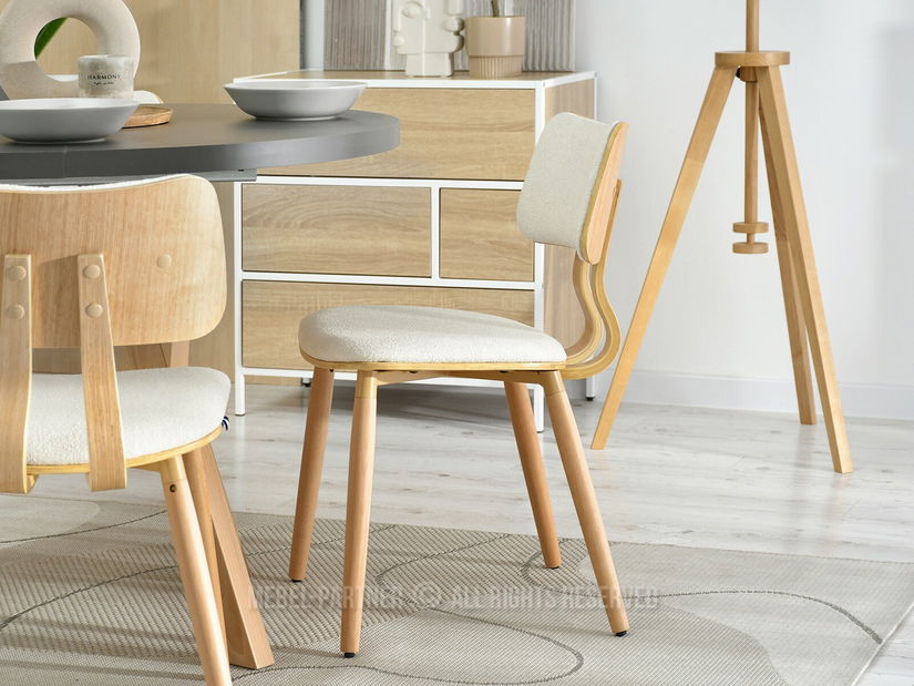 Stolica Woodyman (krem + hrast)