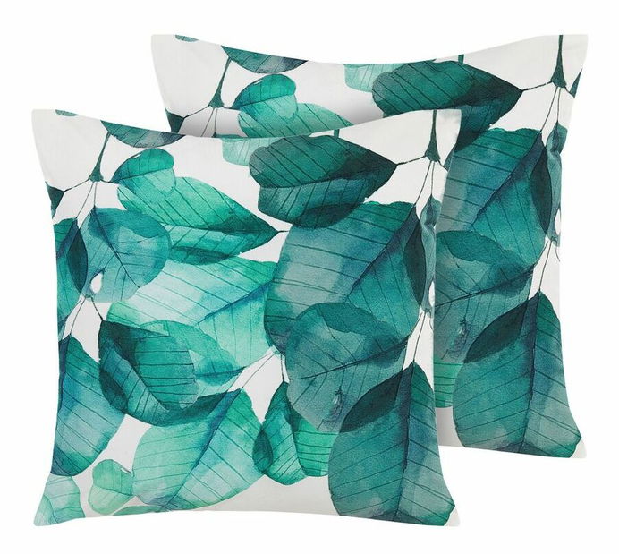 Set 2 buc. pernă de grădină TIRBO (motiv frunze)