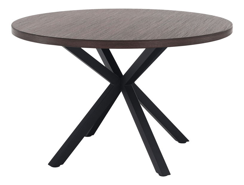Jedálenský stôl Marica (tmavohnedá + čierna)