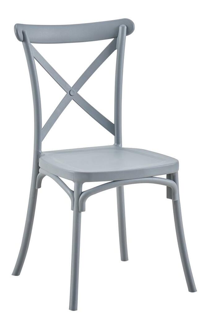 Záhradná stolička Saviva (sivá)