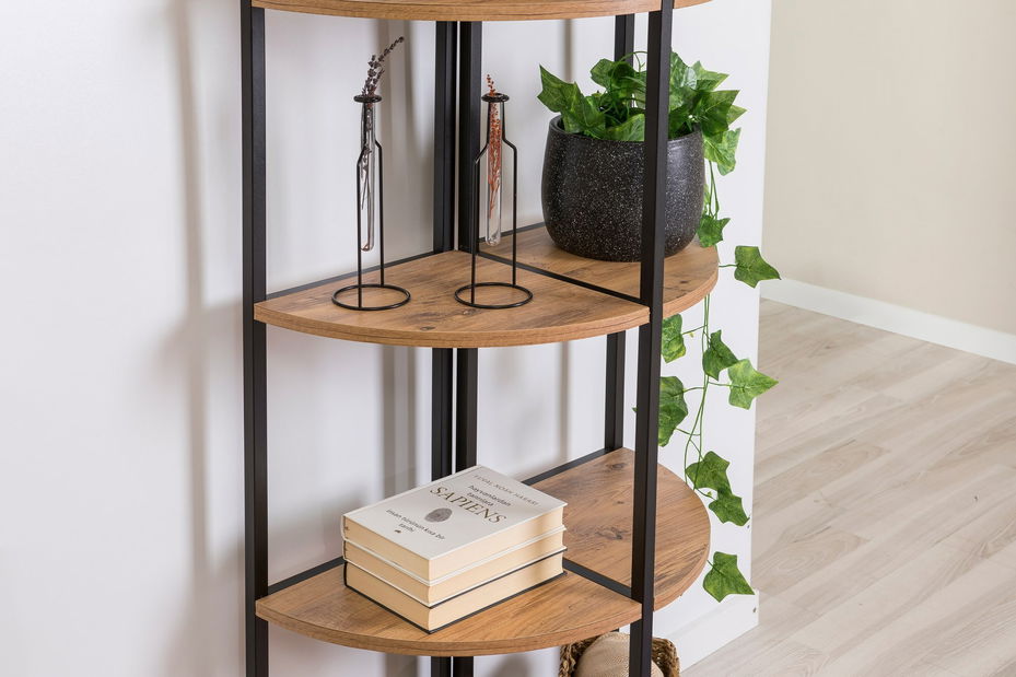 Regál Punale 3 (atlanti fenyő + fekete)