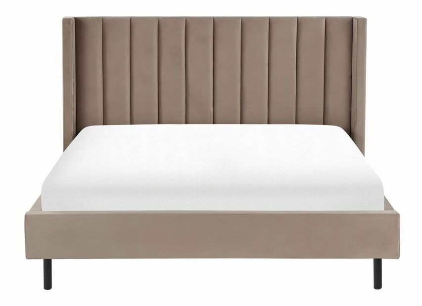 Bračni krevet 180 cm Vue (sivo-bež) (s podnicom)