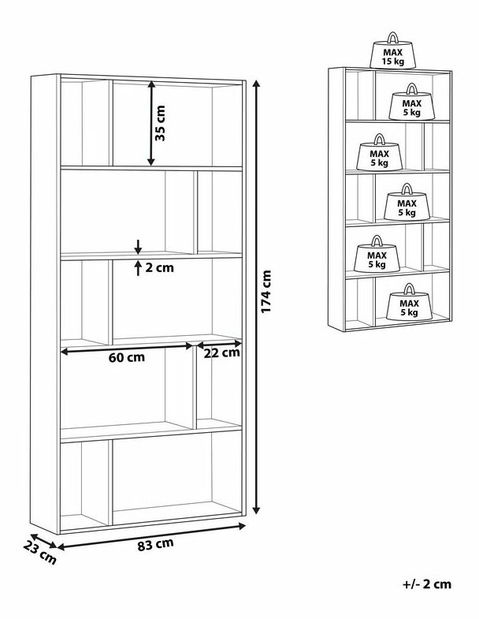 Regál Orlia 5P (biela)