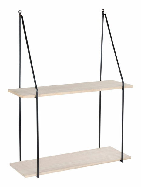 Polička Hesperia (čierna + prírodná)