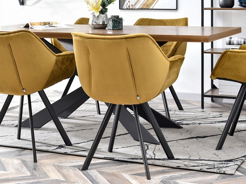 Scaun Nina (auriu + negru)