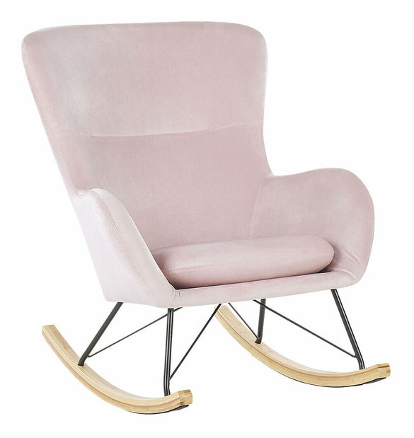 Fotelja za ljuljanje Esmae (ružičasta)