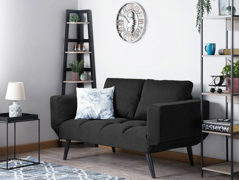 Pohovka dvojsedačka Bromley (čierna)