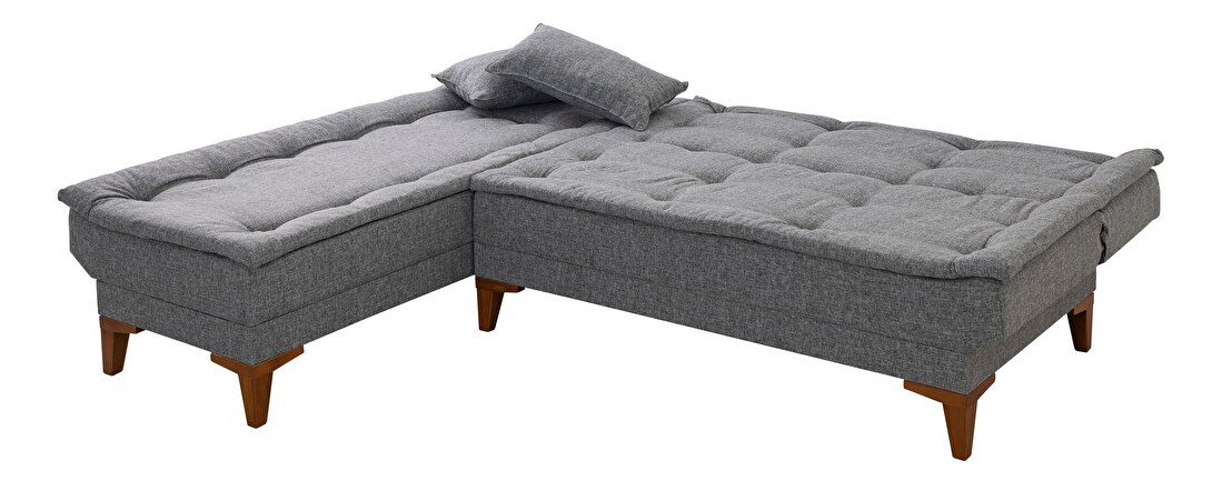 Kutna sofa na razvlačenje Syrma (tamnosiva) (L)