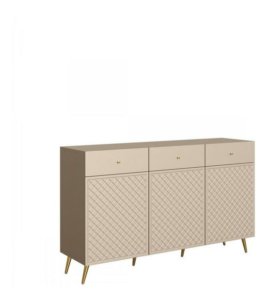 Komoda Borunti 3D3SZ (pieskovo béžová) *výpredaj 