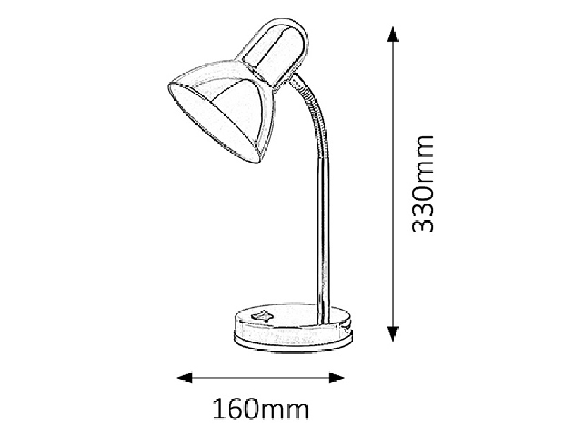 Stojanová lampa Clark 4255 (chrómová)