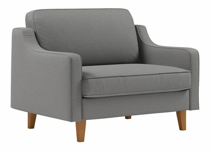 Kreslo Robia L (sivá + orech)