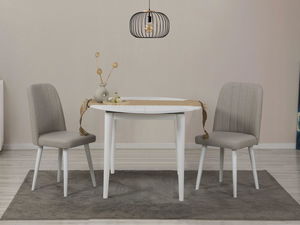 Jedálenský set Vlasta 3 (biela + krémová) (pre 2 osoby)