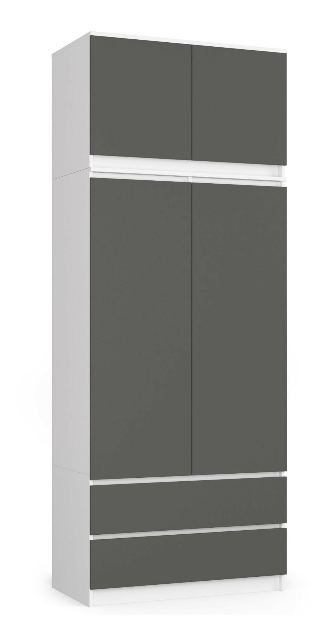 Szekrény Submarino (fehér + grafit) (felépítménnyel)