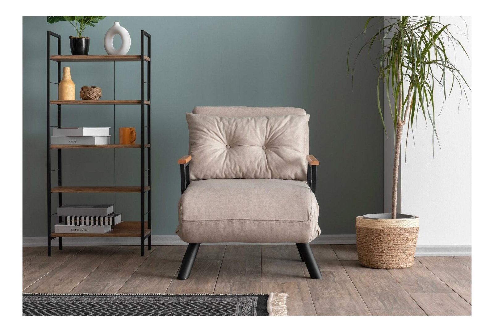 Fotelja na razvlačenje Sandy (krem)