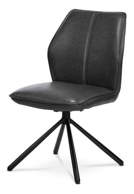 Jedálenská stolička Herbia-397-GREY3 (tmavosivá + čierna)