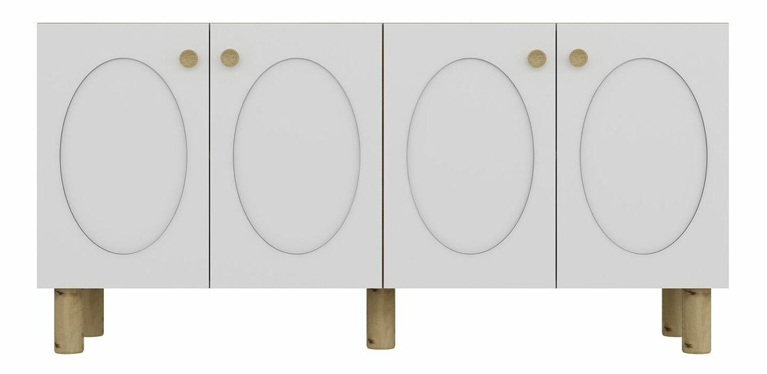 Komoda Elisondo (safirni hrast + bijela)