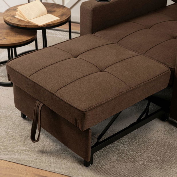 Széthúzható fotel Suspendida (barna) 