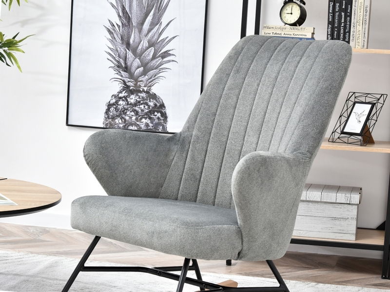 Fotoliu Florida (gri + negru)