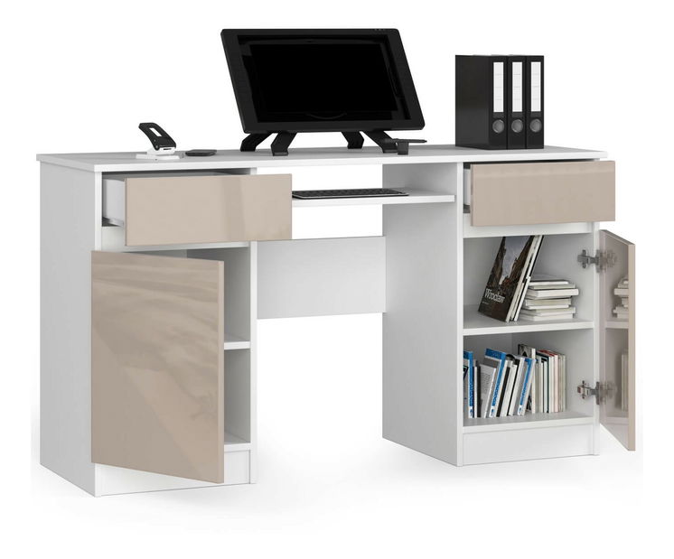 Masă PC Bahadur (cappuccino lucios)