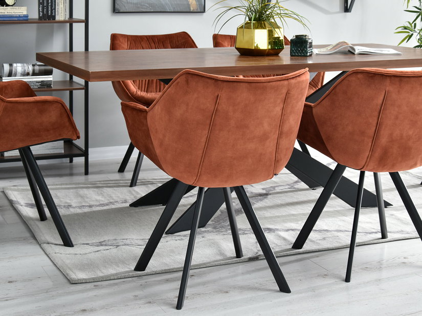 Scaun Nina (cupru + negru)