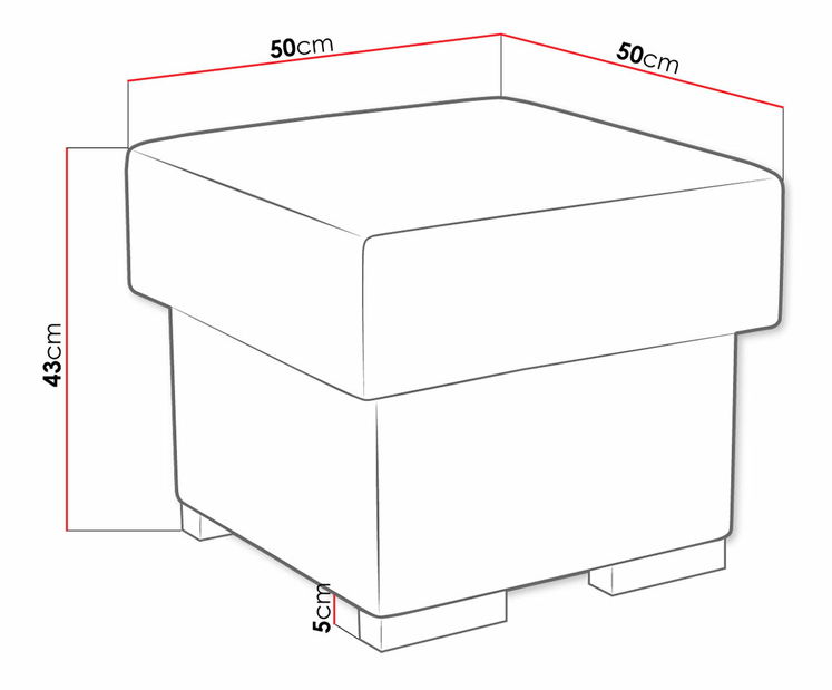 Taburetka Lyseri (sivá) 