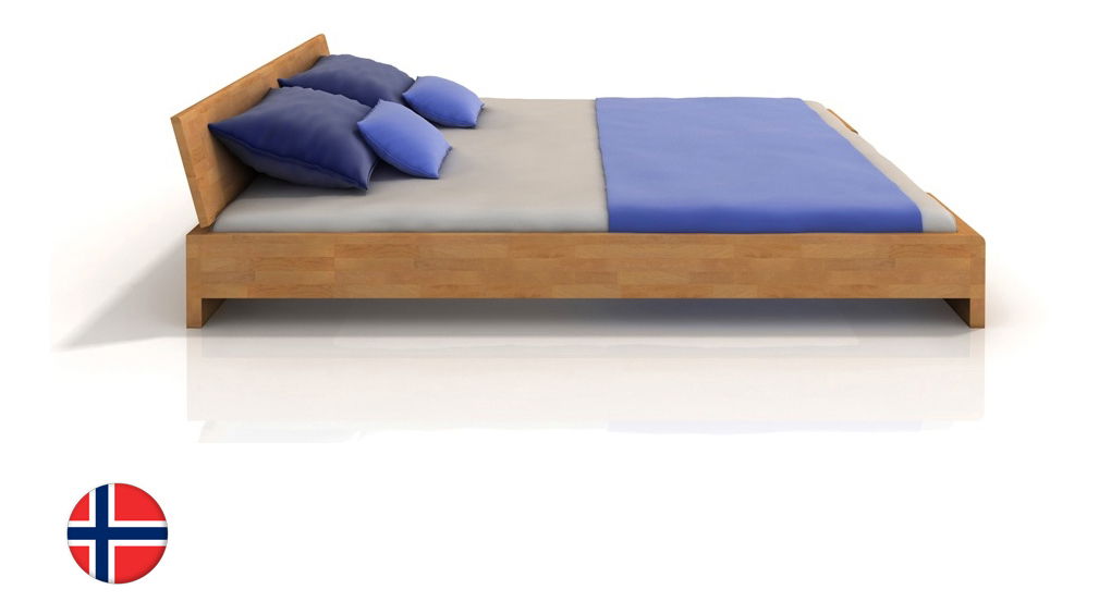 Jednolôžková posteľ 120 cm Naturlig Blomst (buk) (s roštom)