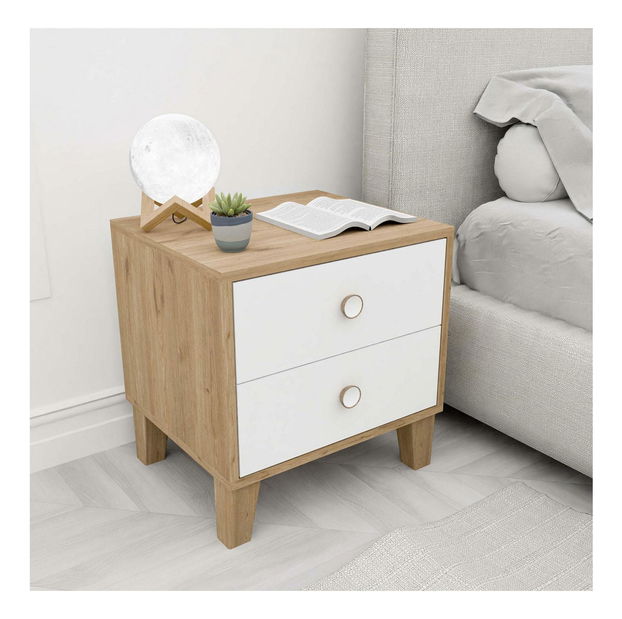 Nočný stolík Lizin 36 (dub biely)