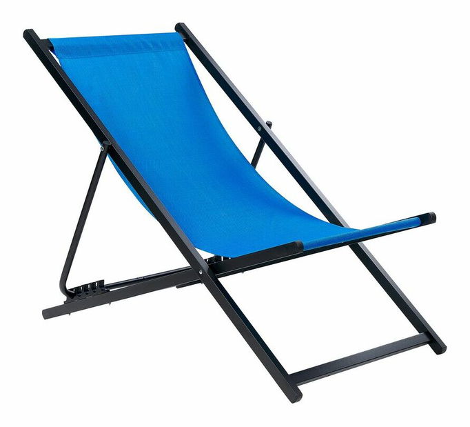 Șezlong Locza (albastru + Negru)