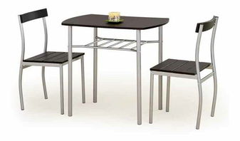 Jedálenský set Lizze (wenge + strieborná)