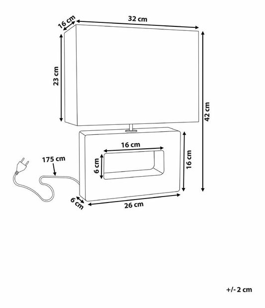 Stolná lampa Onver (hnedá)