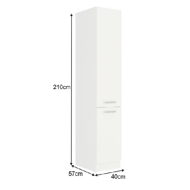 Vysoká skrinka Strolis 40 DK-210 2F (biela) *výpredaj