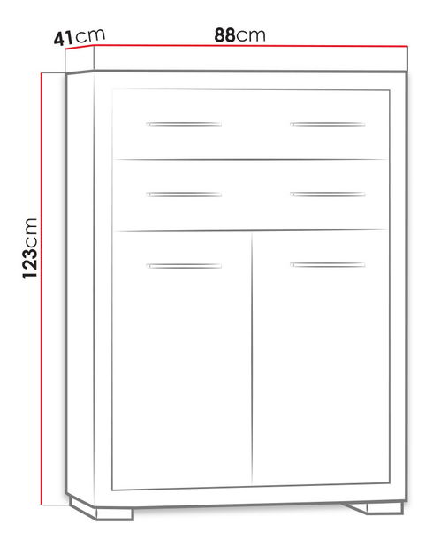 Komód Kella KL7 (santana)
