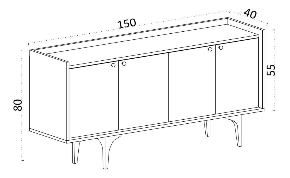 Dulap Aliex 6 (travertin)