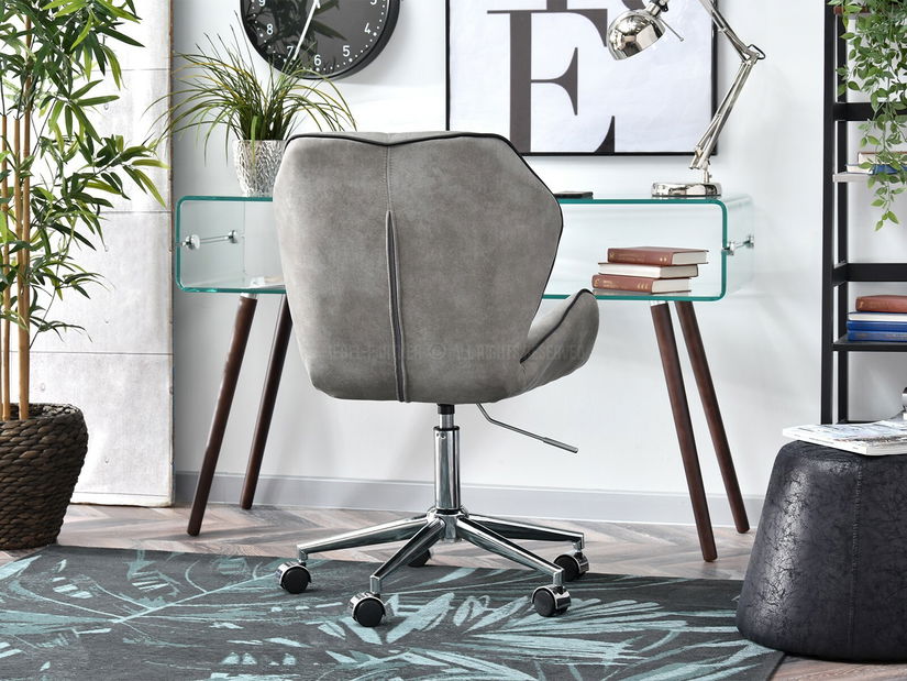 Fotel Velma M (szürke + króm)