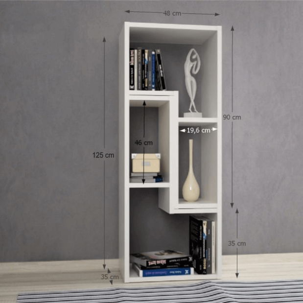 Raft/Masă TV Vernetta (alb)