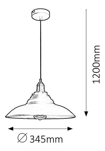 Závesné svietidlo Doug 2910 (matná čierna)