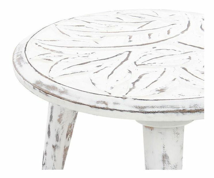 Set 2 buc măsuțe laterale Chaza (alb)