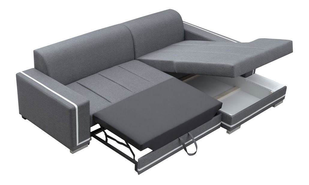 Rohová sedačka Marleen (tmavosivá) (L)