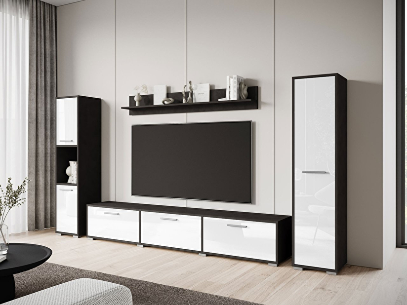 Mobilier living Ikinra XL (matera + lucios Alb) 