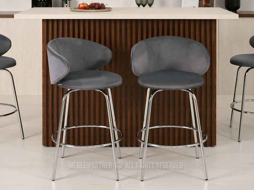 Scaun Jared (grafit + auriu)