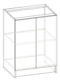 Dulap inferior de bucătărie Lenna LV-11 (sonoma deschis)