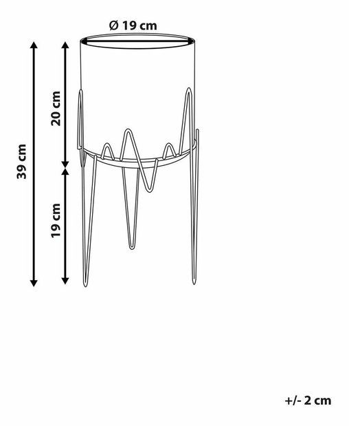 Stojanový kvetináč Kalan (zelená)