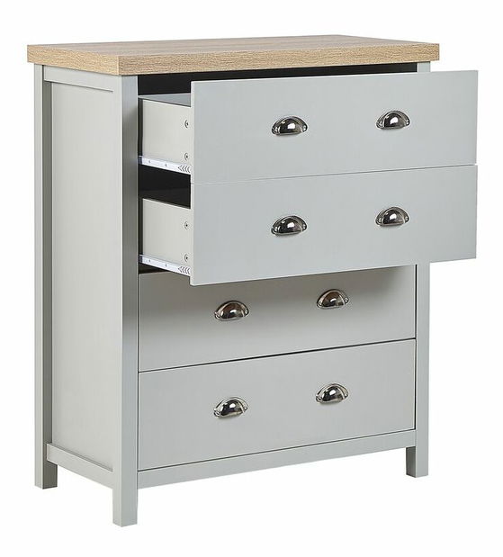 Komód Cillian (világosszürke)