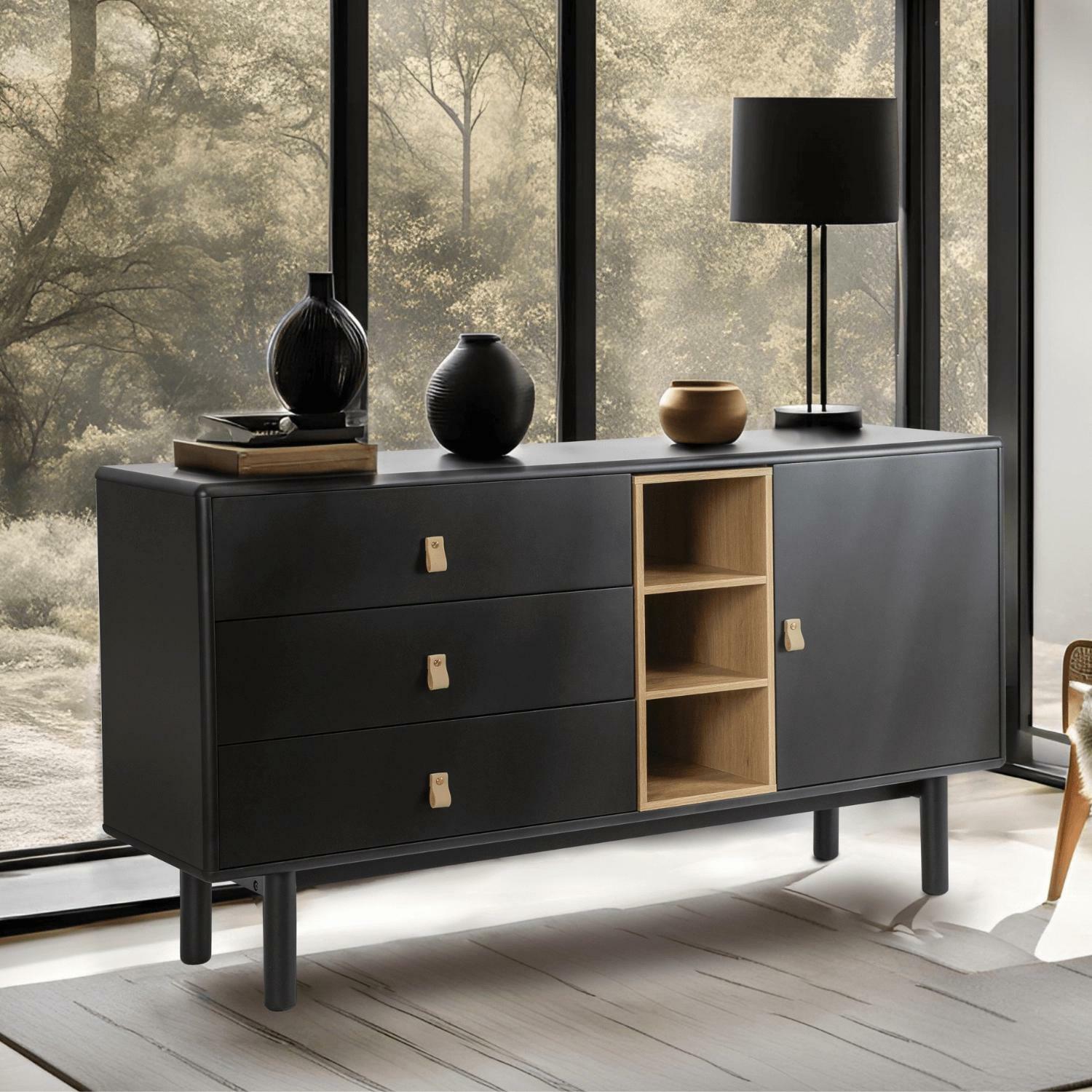 Regál Carnero (fekete) 